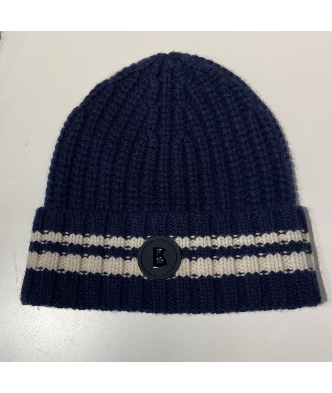 BOGNER Синяя кашемировая шапка, фото 9