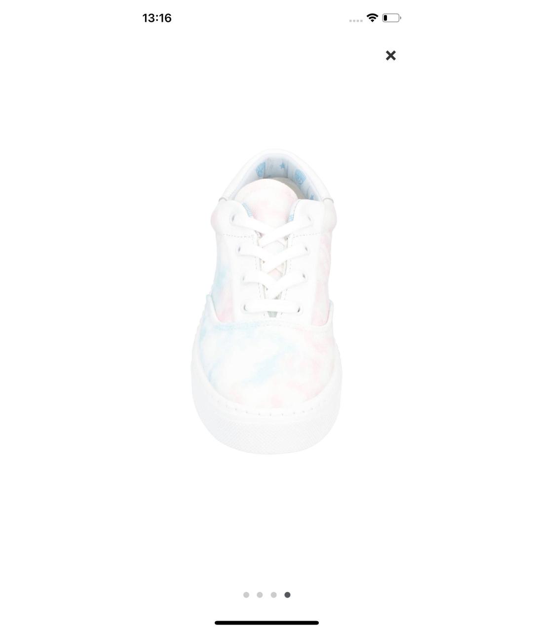 CHIARA FERRAGNI Мульти текстильные кроссовки, фото 4