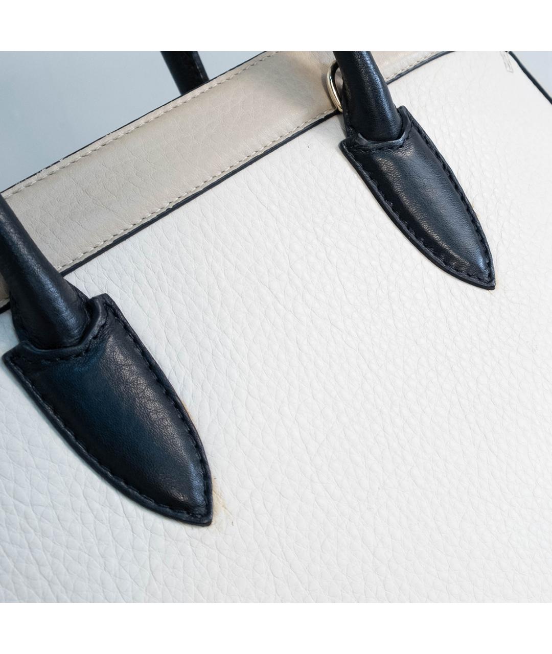 MAX MARA Бежевая кожаная сумка тоут, фото 5