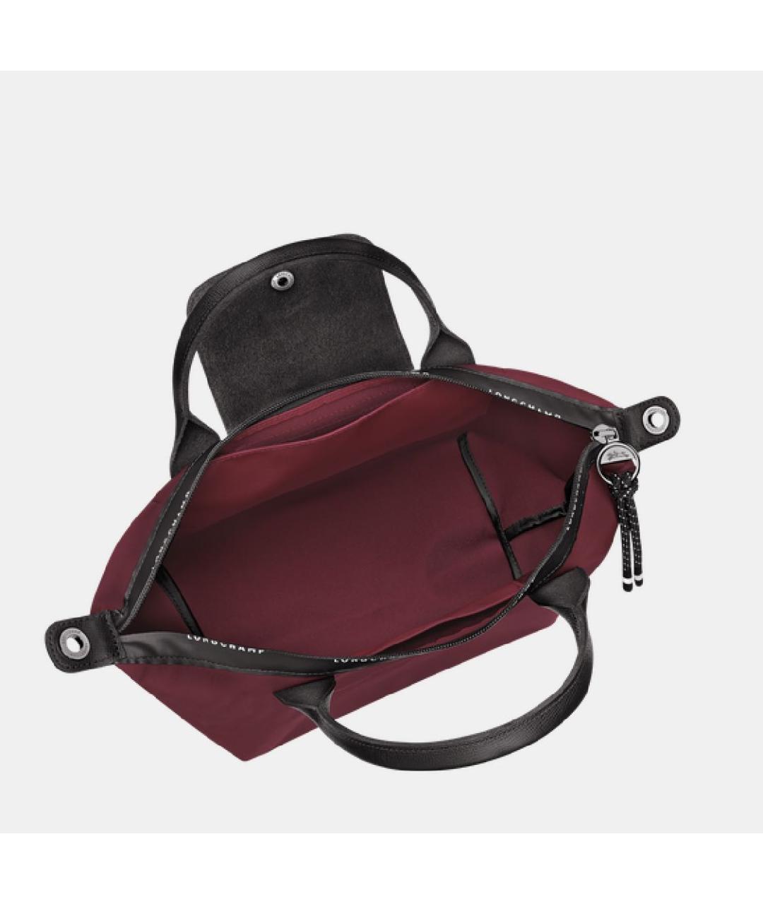 LONGCHAMP Бордовая сумка с короткими ручками, фото 4