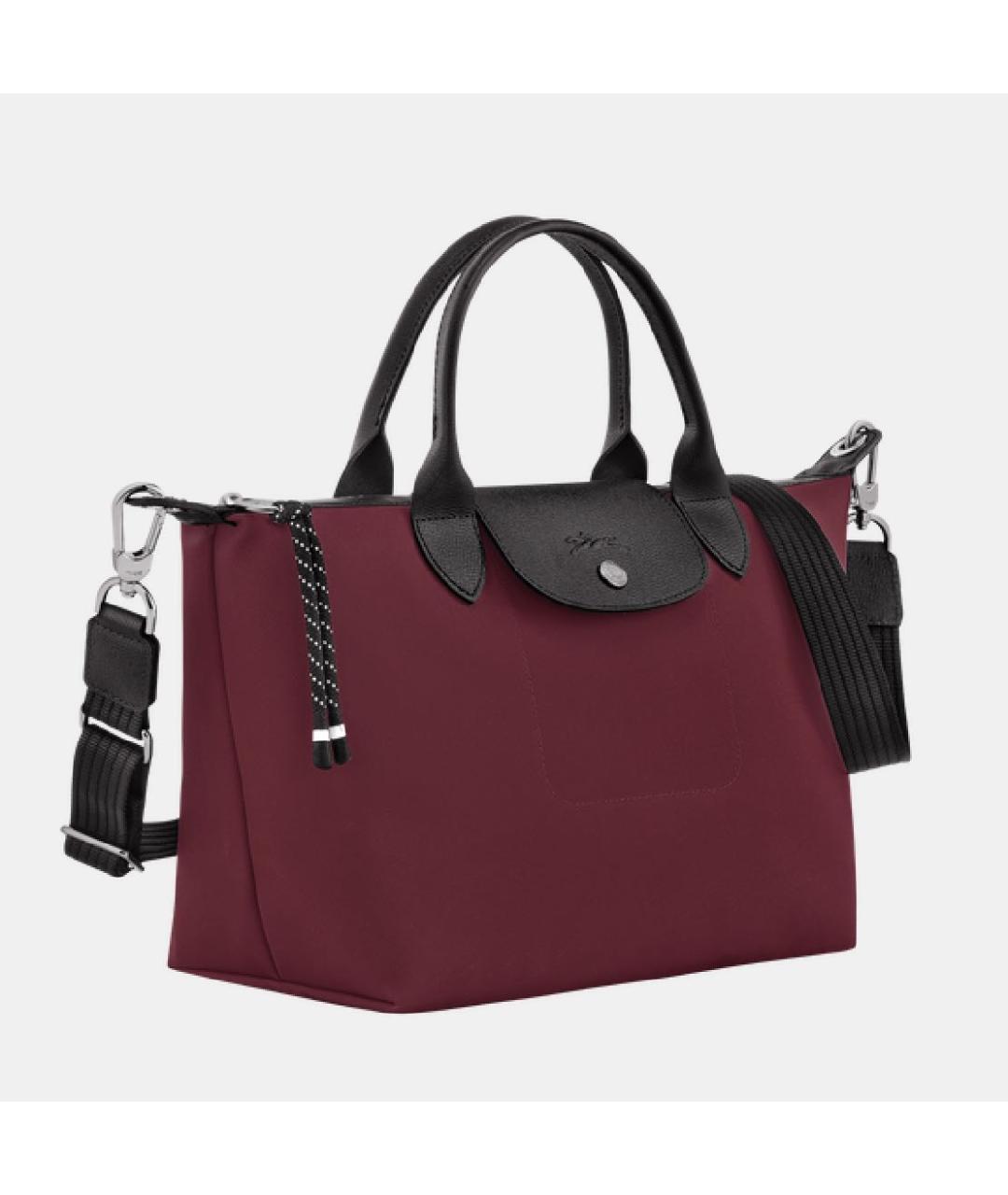 LONGCHAMP Бордовая сумка с короткими ручками, фото 2