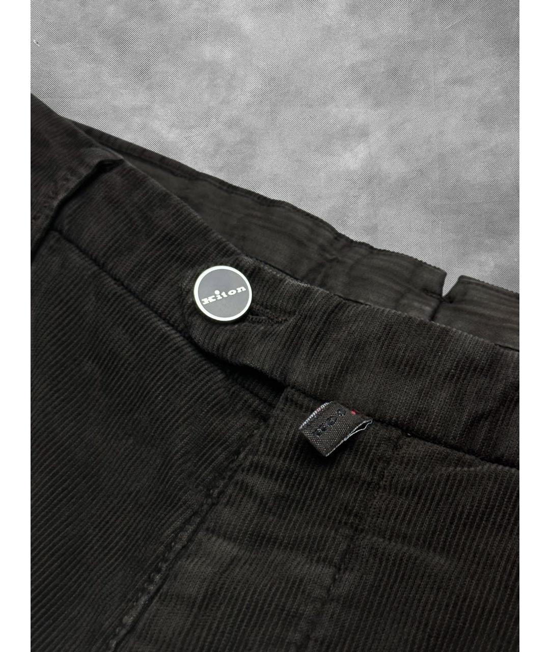 KITON Коричневые хлопко-эластановые джинсы скинни, фото 7