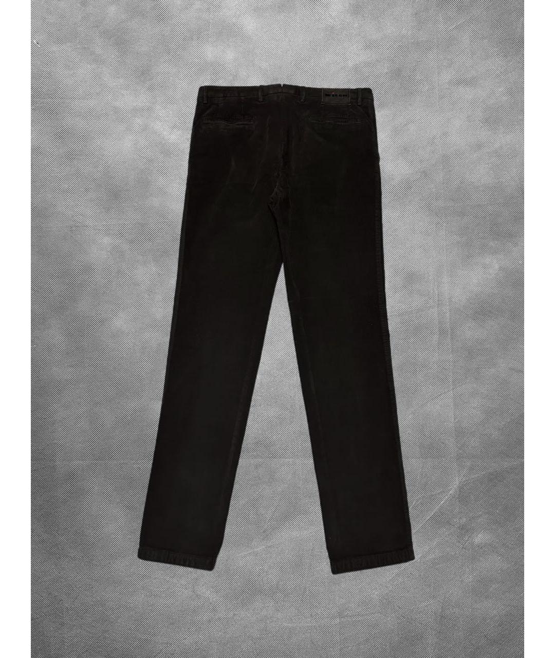 KITON Коричневые хлопко-эластановые джинсы скинни, фото 2