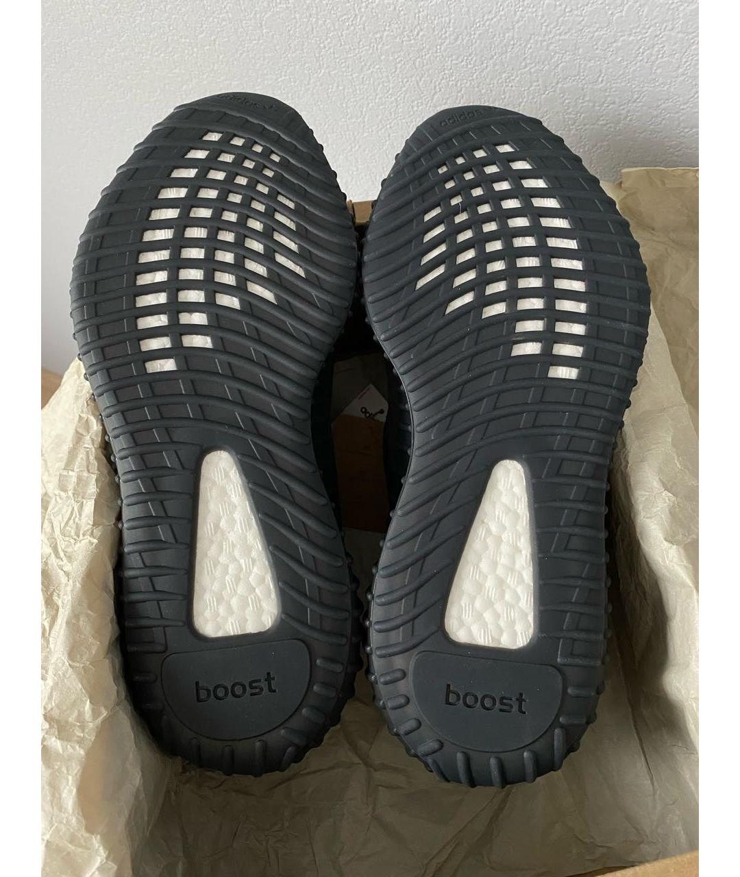 ADIDAS YEEZY Черные текстильные низкие кроссовки / кеды, фото 6