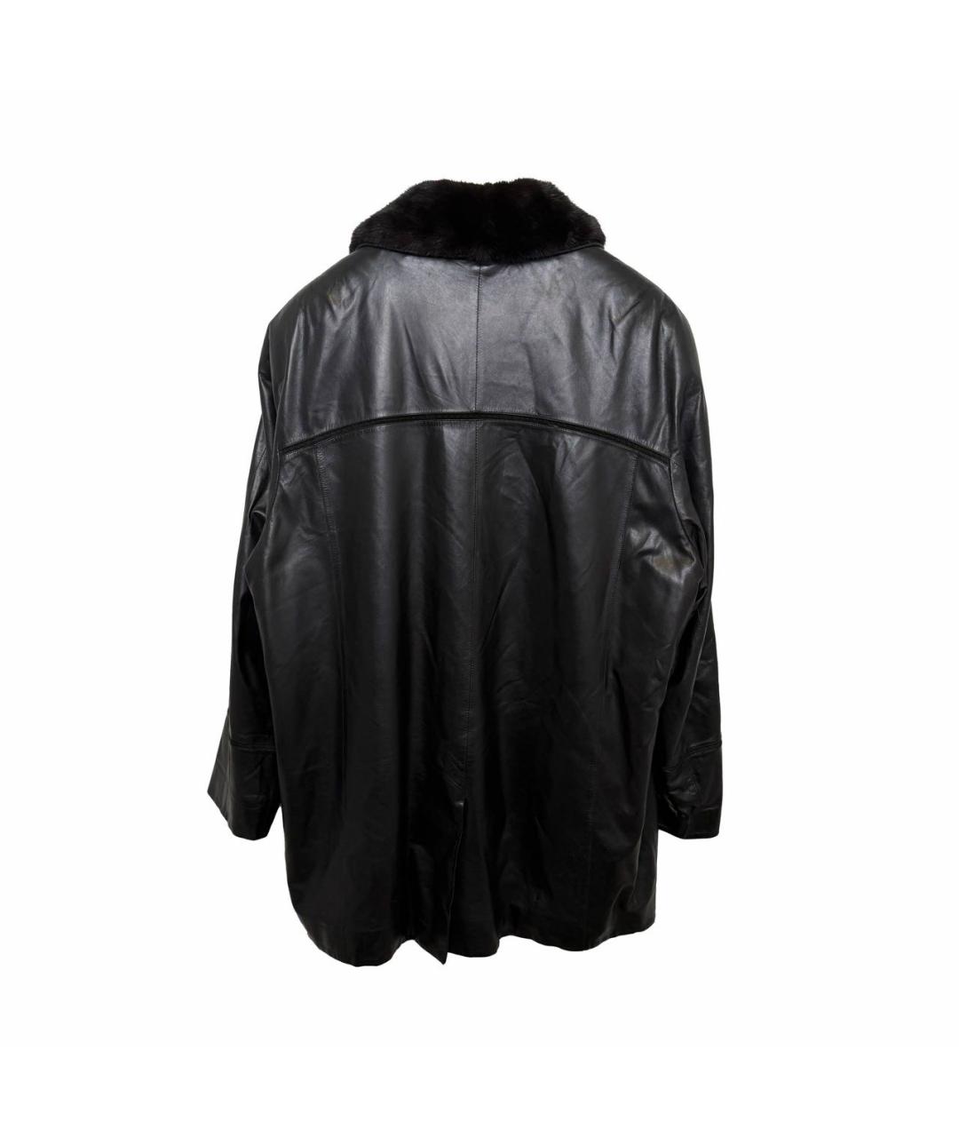 ZILLI Черная кожаная куртка, фото 3