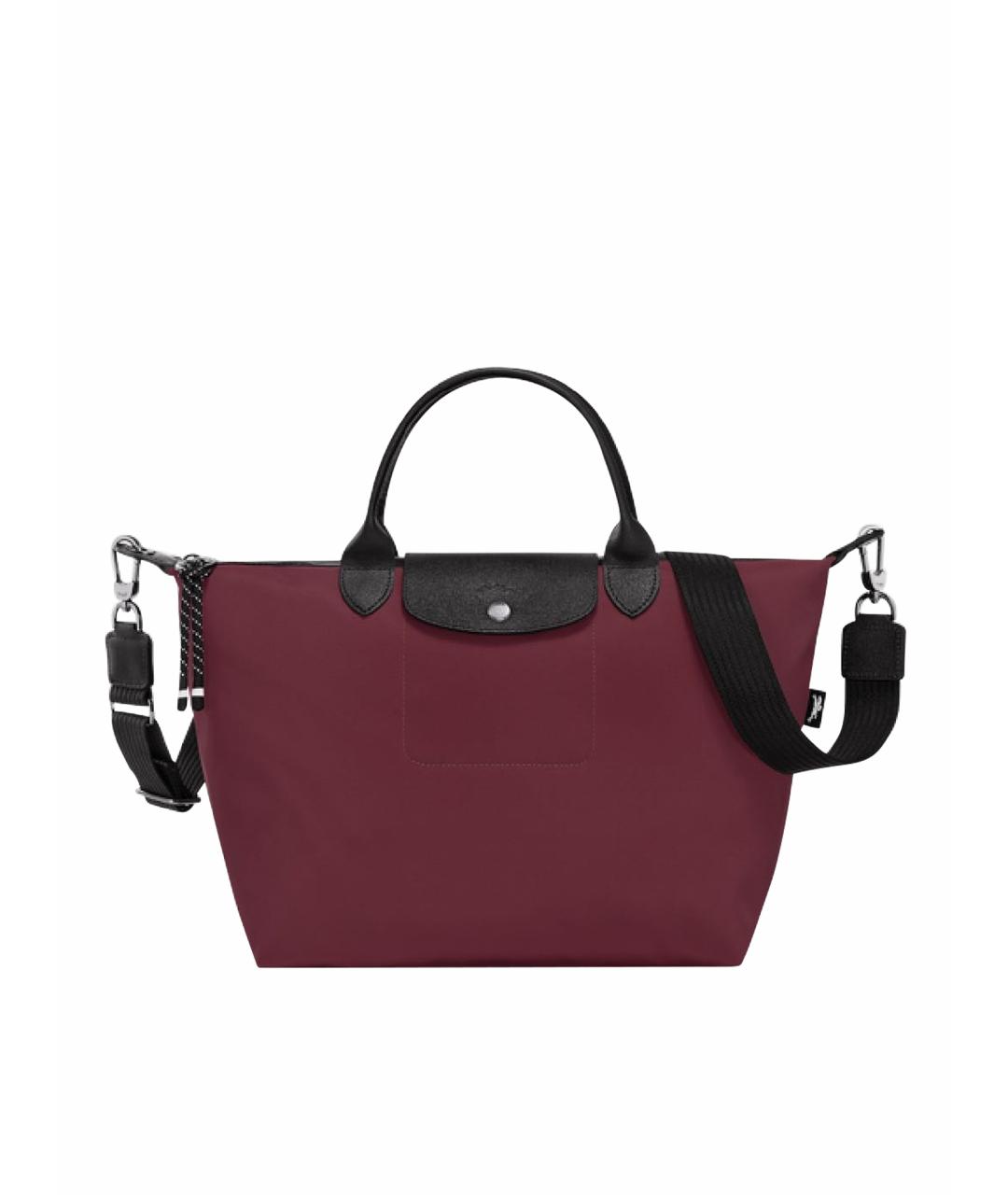 LONGCHAMP Бордовая сумка с короткими ручками, фото 4