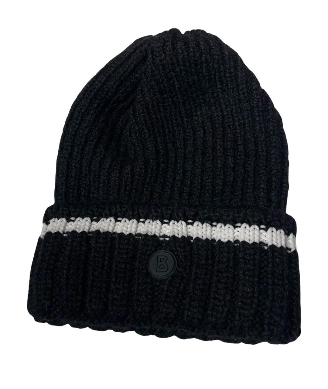 BOGNER Черная шерстяная шапка, фото 1
