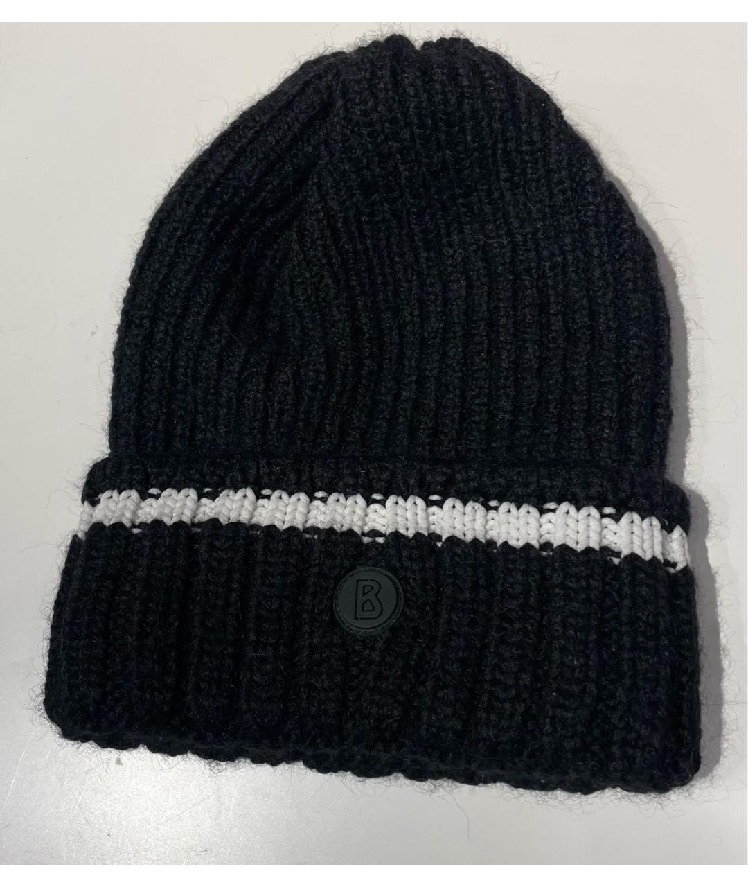 BOGNER Черная шерстяная шапка, фото 9
