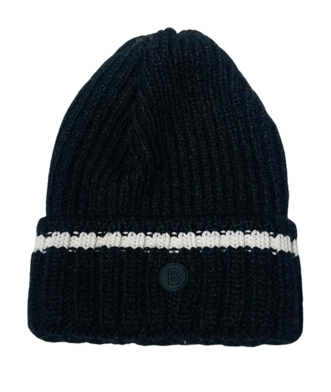BOGNER Черная шерстяная шапка, фото 1
