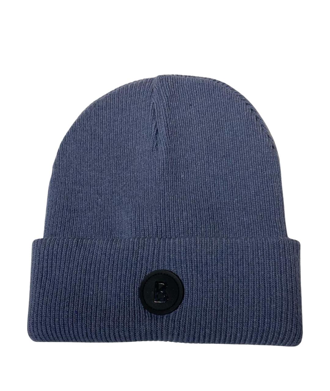 BOGNER Синяя шерстяная шапка, фото 1