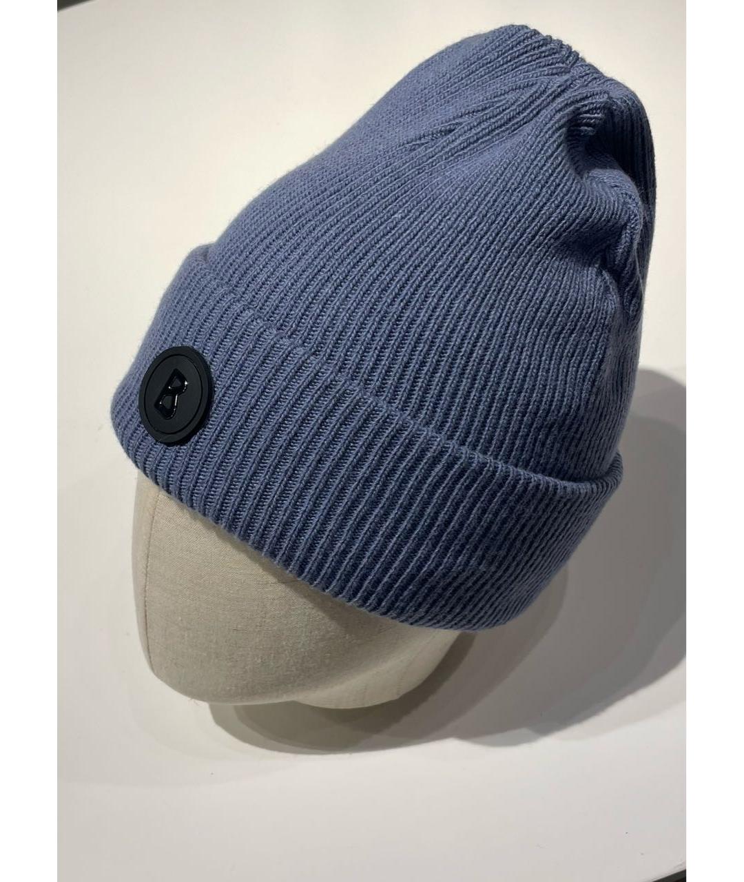 BOGNER Синяя шерстяная шапка, фото 6