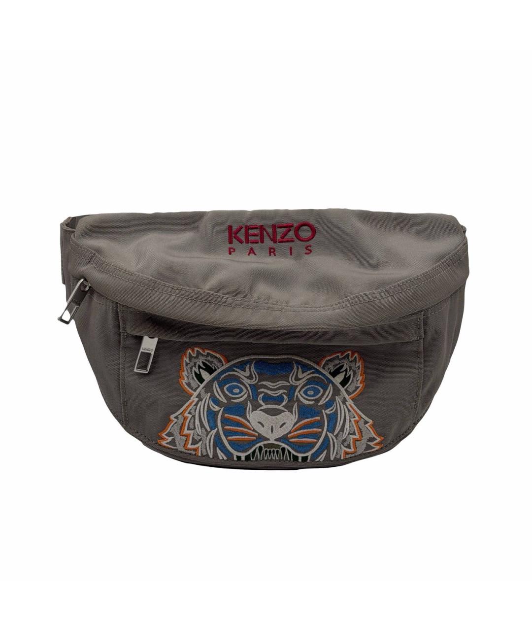 KENZO Хаки тканевая барсетка, фото 4