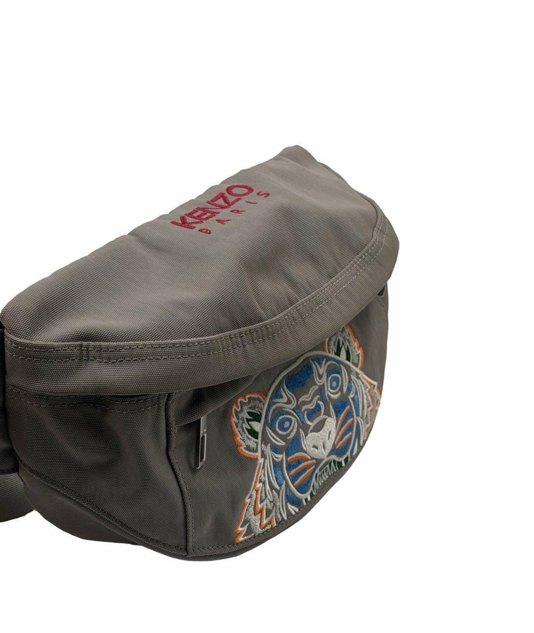 KENZO Хаки тканевая барсетка, фото 2