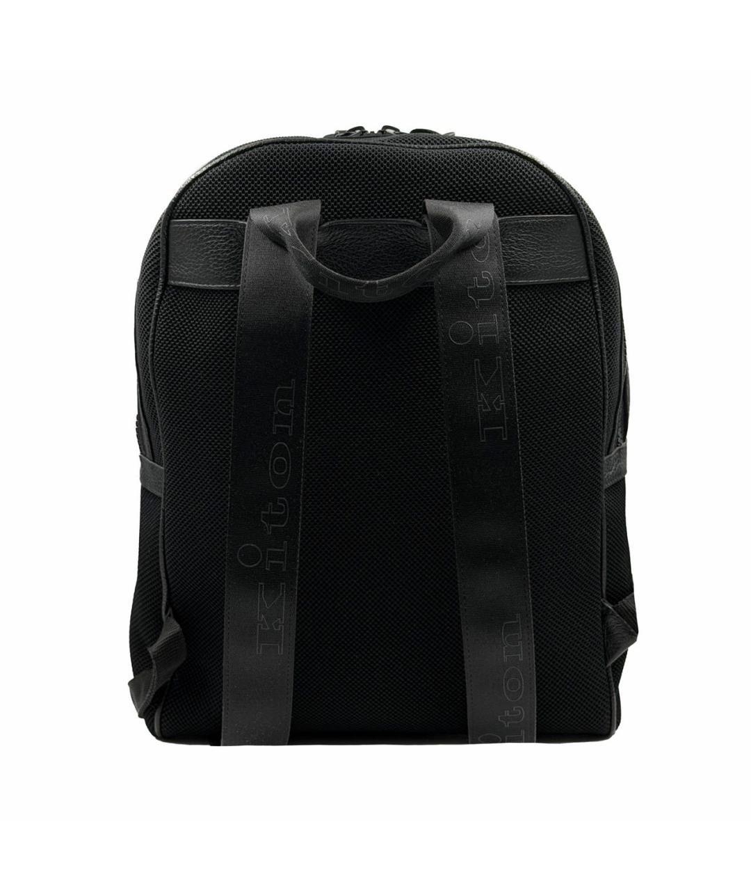 KITON Черный тканевый рюкзак, фото 3