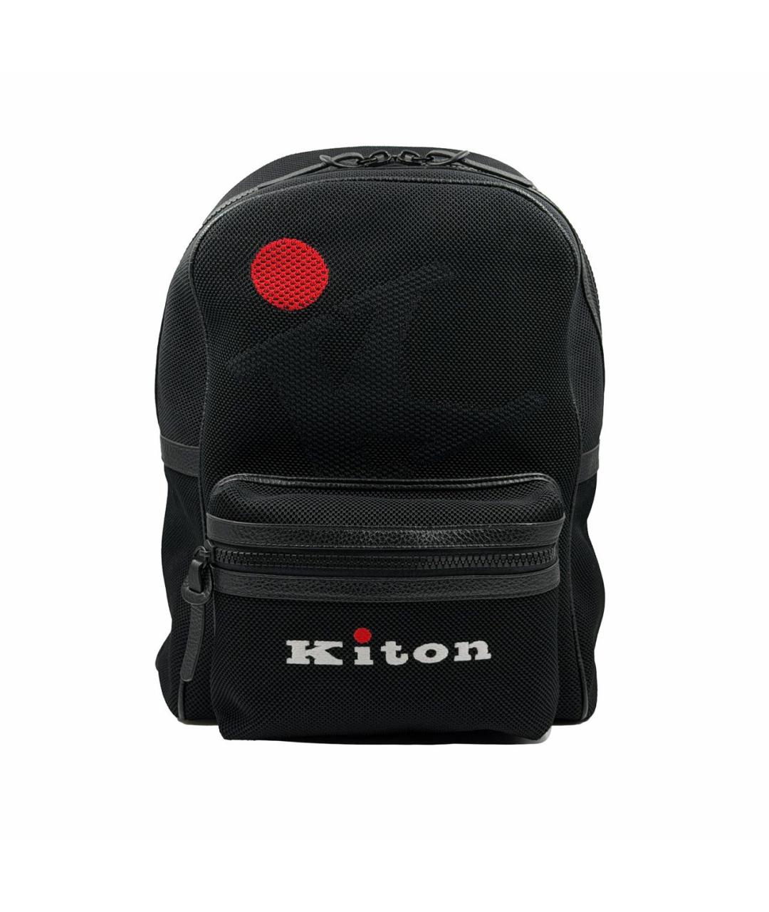 KITON Черный тканевый рюкзак, фото 4