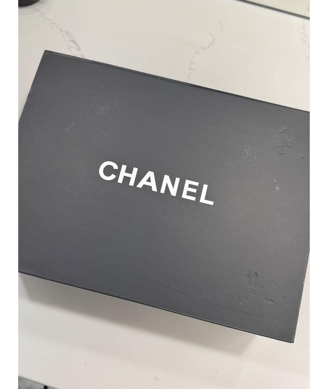 CHANEL Черный твидовый рюкзак, фото 5