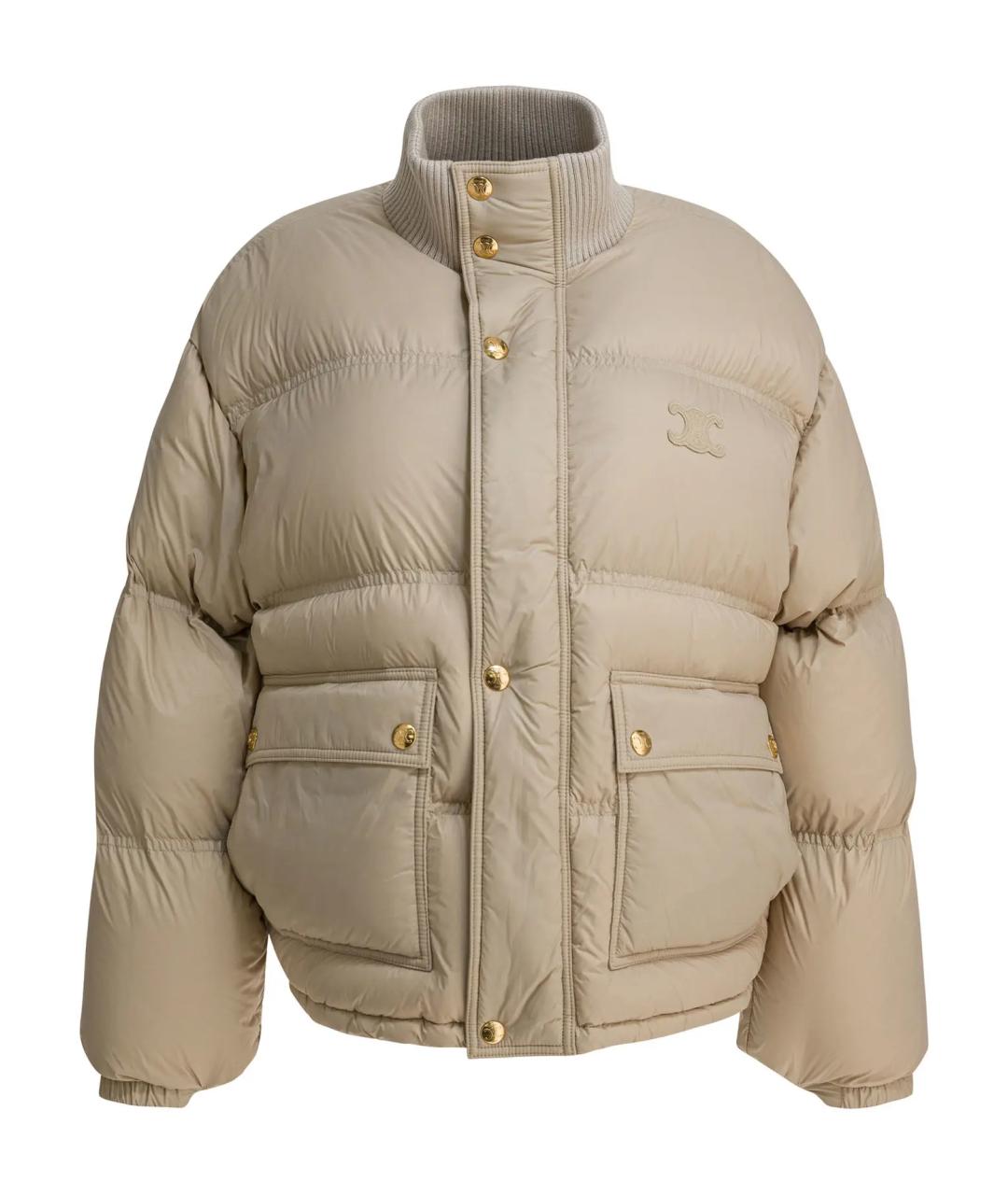 CELINE Бежевый пуховик, фото 1