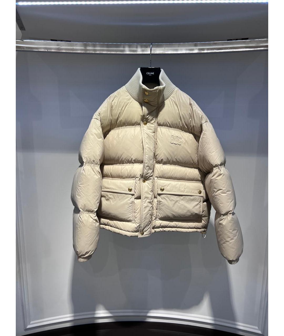 CELINE Бежевый пуховик, фото 2