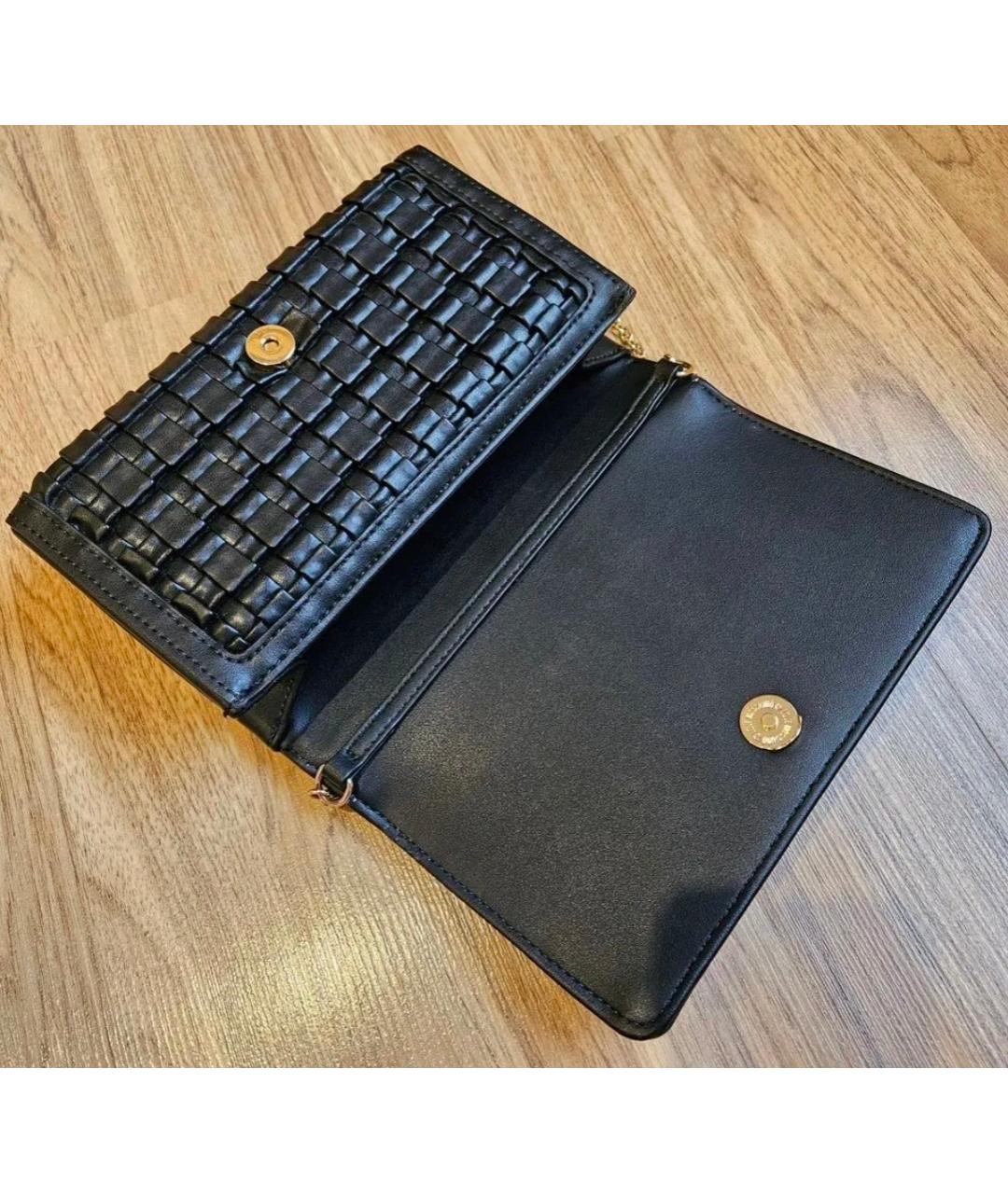 LOVE MOSCHINO Черная сумка через плечо из искусственной кожи, фото 6