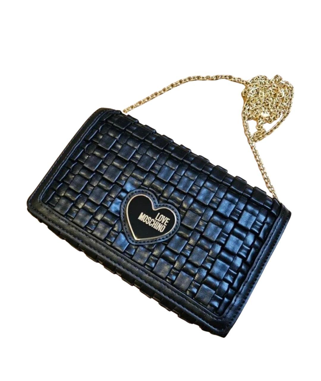 LOVE MOSCHINO Черная сумка через плечо из искусственной кожи, фото 1