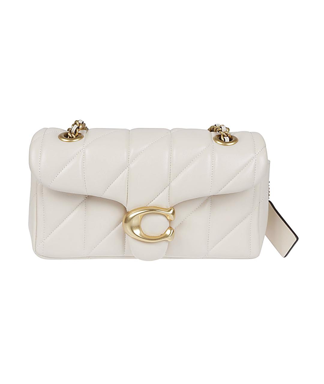 COACH Белая кожаная сумка через плечо, фото 2