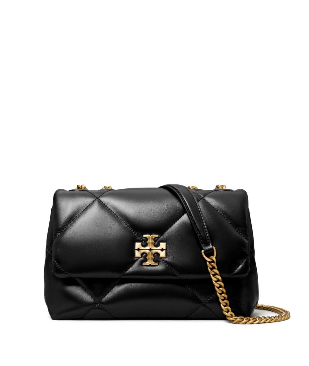 TORY BURCH Черная кожаная сумка через плечо, фото 1