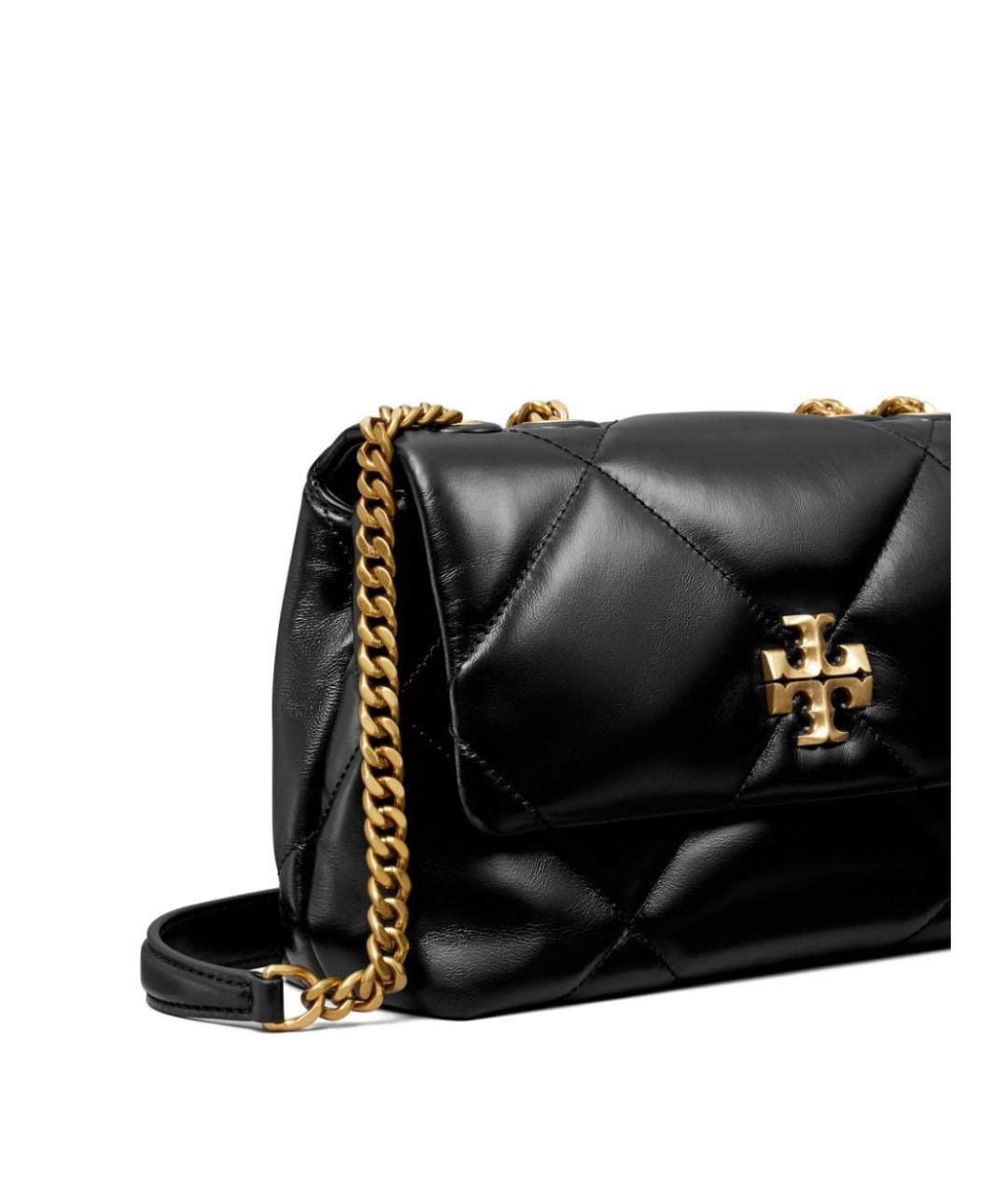 TORY BURCH Черная кожаная сумка через плечо, фото 3