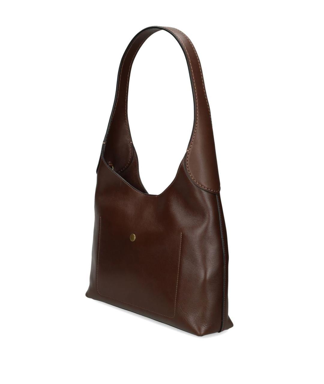 COACH Коричневая кожаная сумка тоут, фото 2