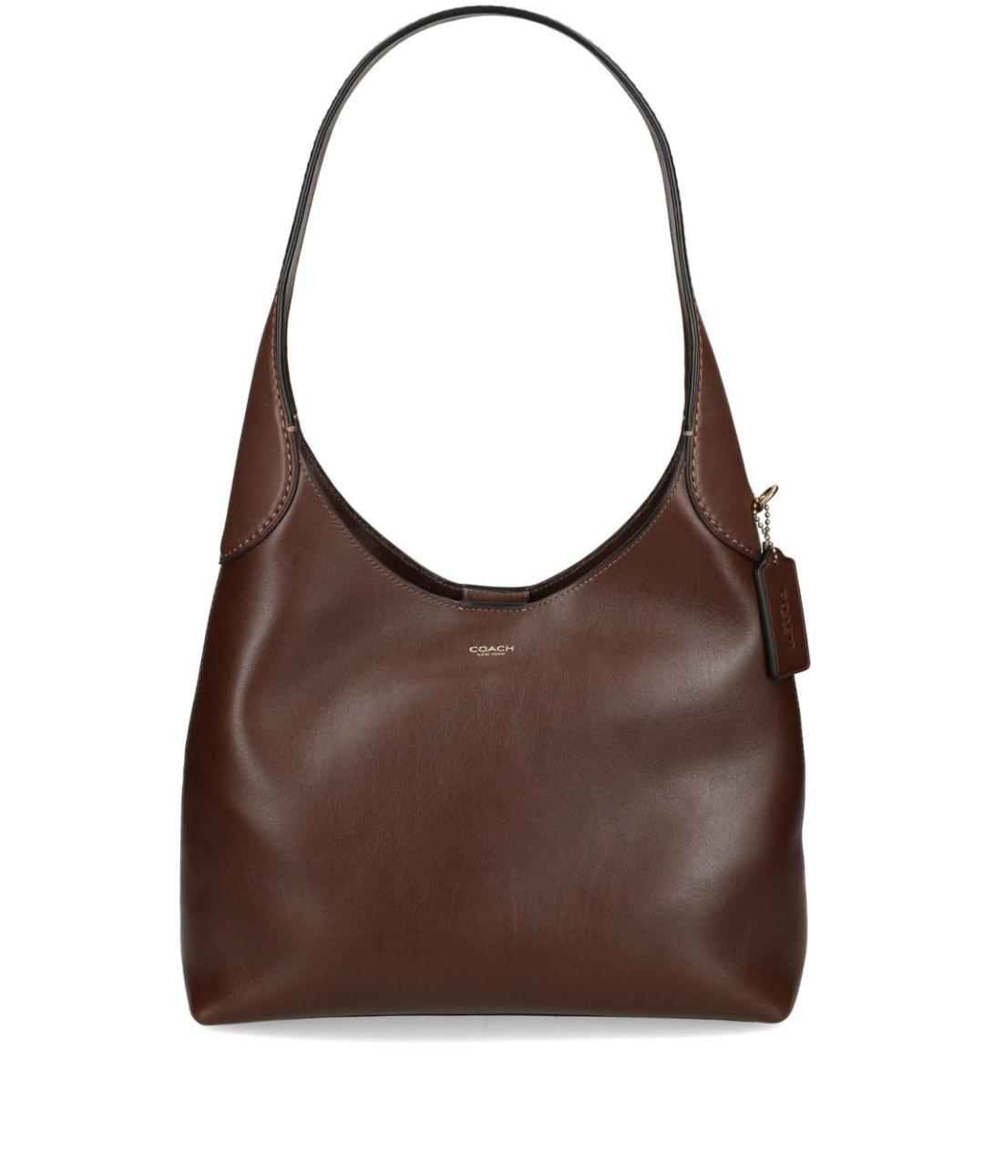 COACH Коричневая кожаная сумка тоут, фото 1