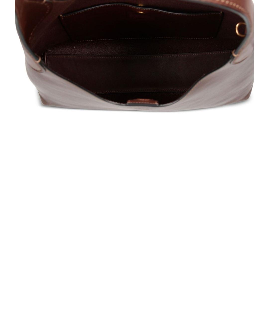 COACH Коричневая кожаная сумка тоут, фото 4