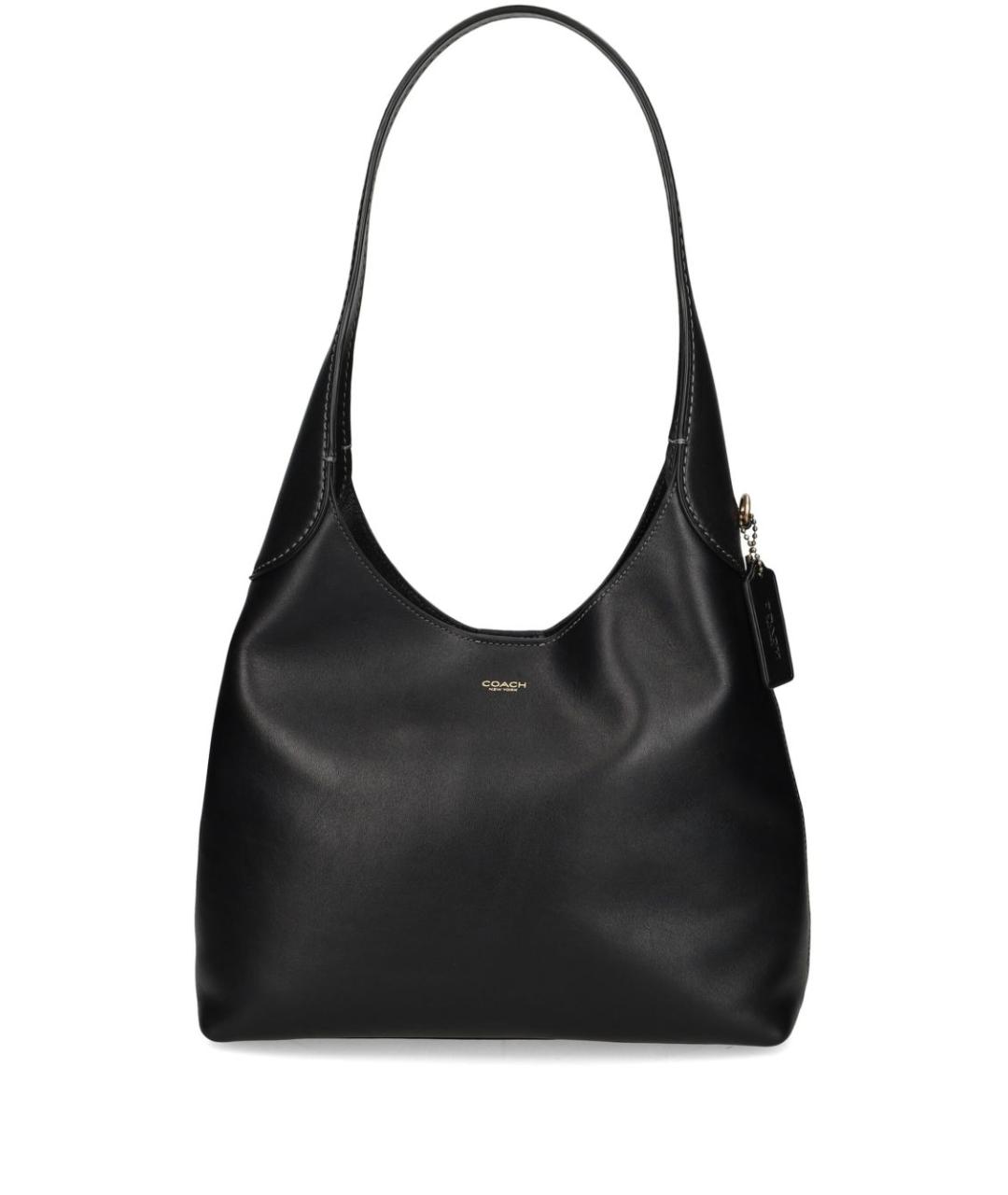COACH Черная кожаная сумка через плечо, фото 1