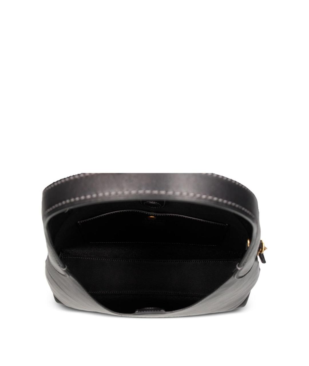 COACH Черная кожаная сумка через плечо, фото 4