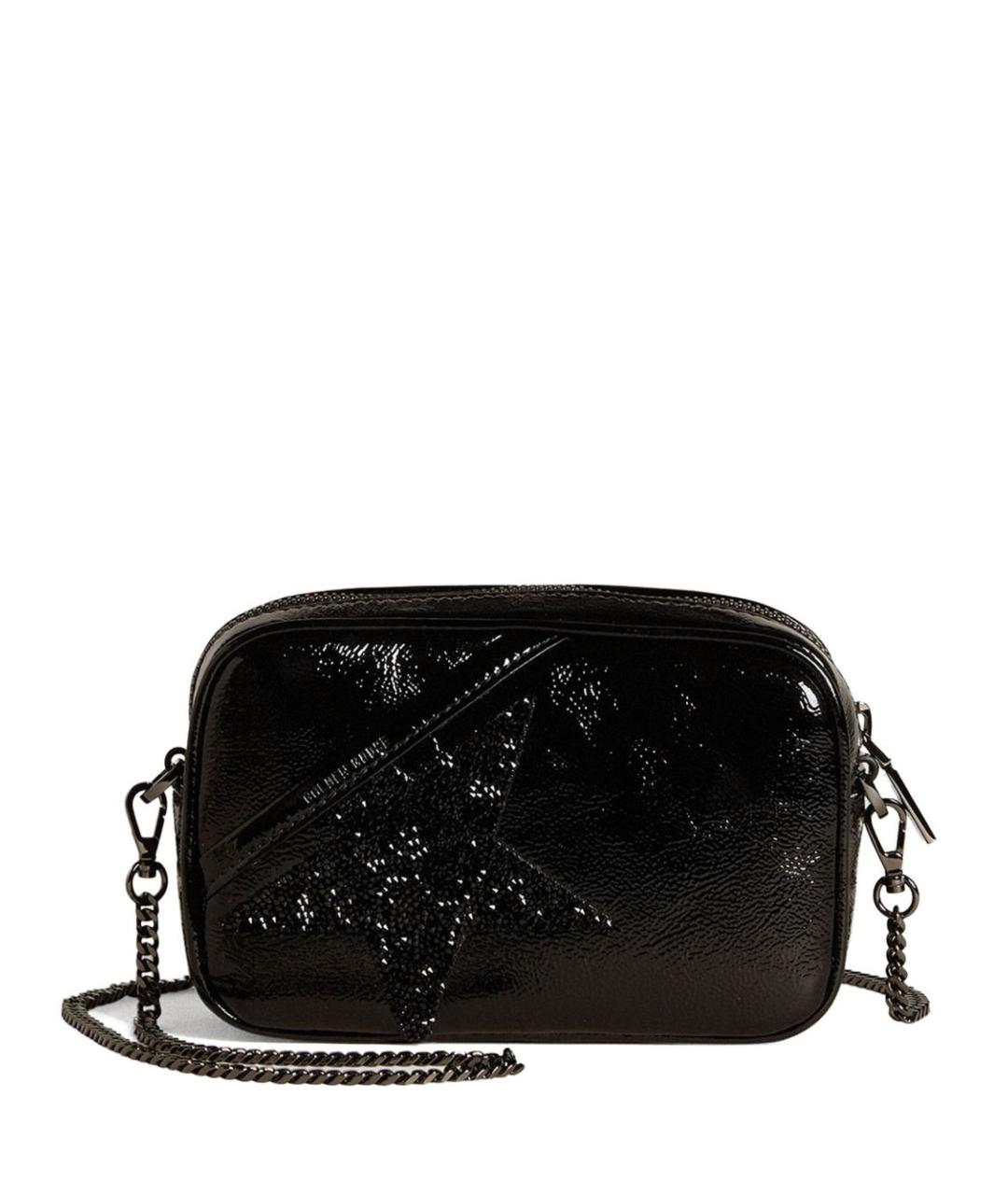 GOLDEN GOOSE DELUXE BRAND Черная кожаная сумка через плечо, фото 1