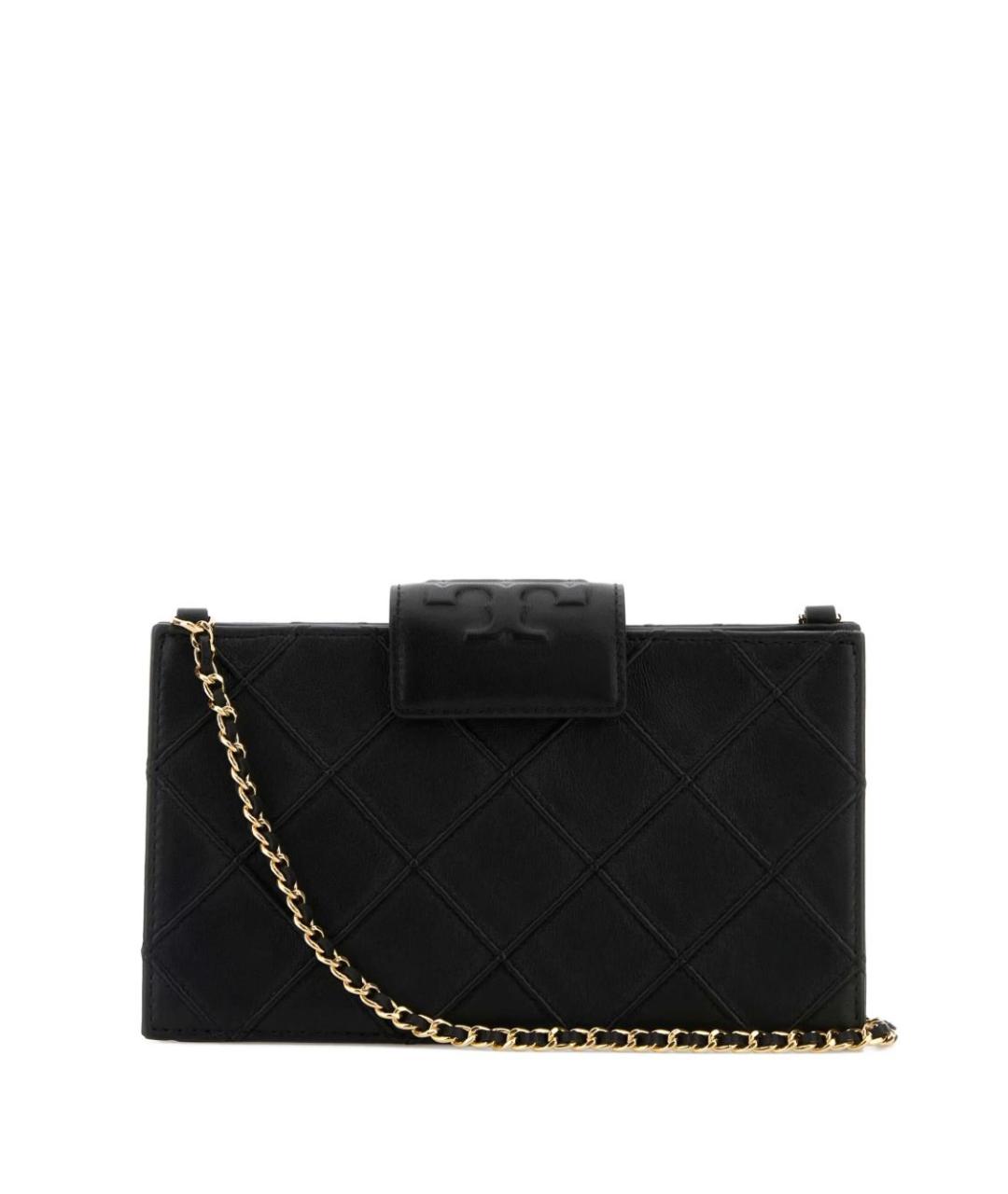TORY BURCH Черная кожаная сумка через плечо, фото 1
