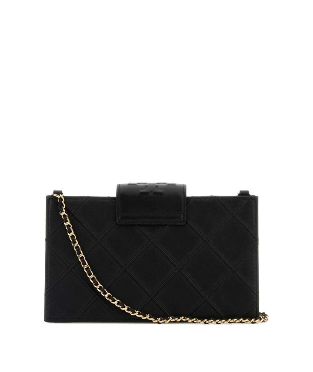 TORY BURCH Черная кожаная сумка через плечо, фото 3