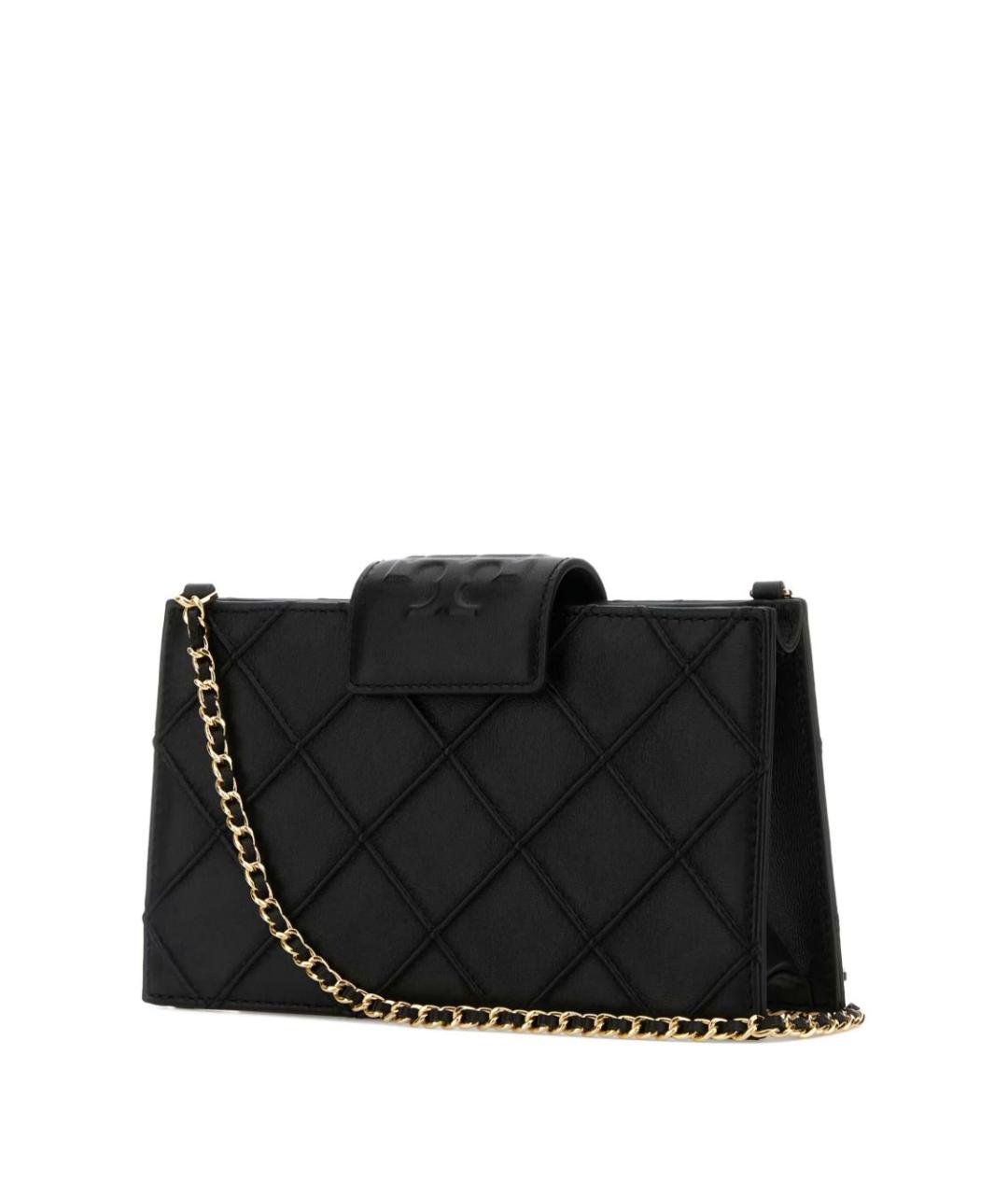 TORY BURCH Черная кожаная сумка через плечо, фото 2