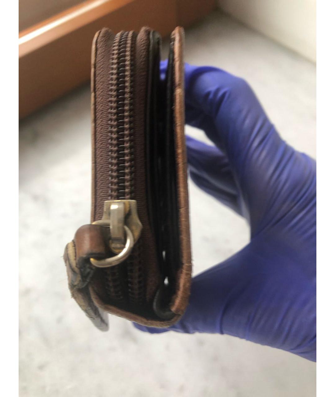 MAX MARA Коричневый кожаный кошелек, фото 2