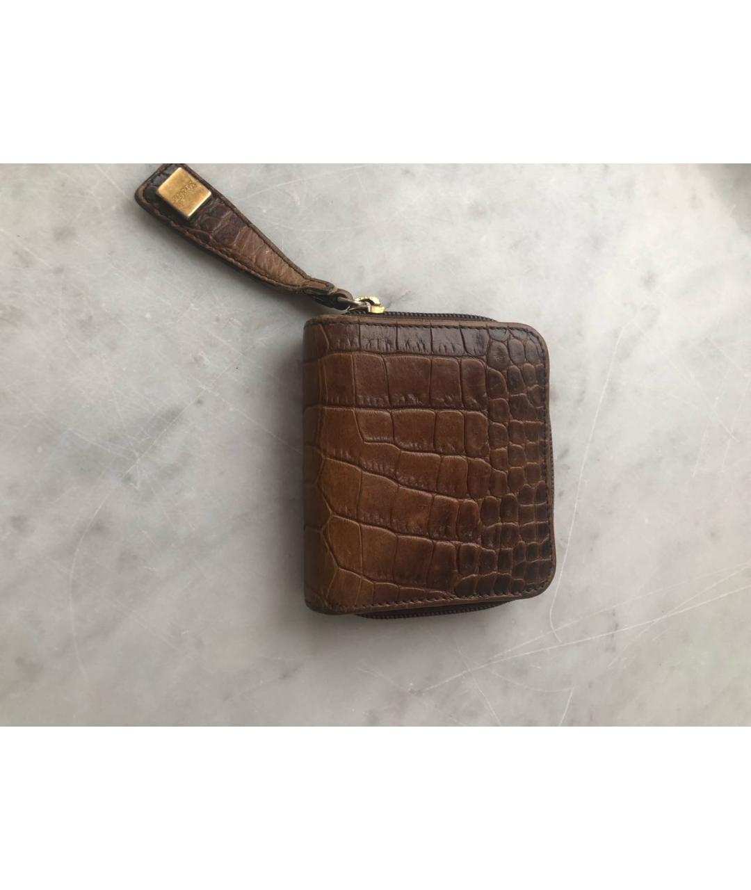 MAX MARA Коричневый кожаный кошелек, фото 7