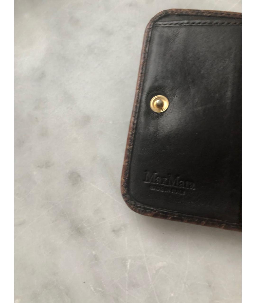 MAX MARA Коричневый кожаный кошелек, фото 6