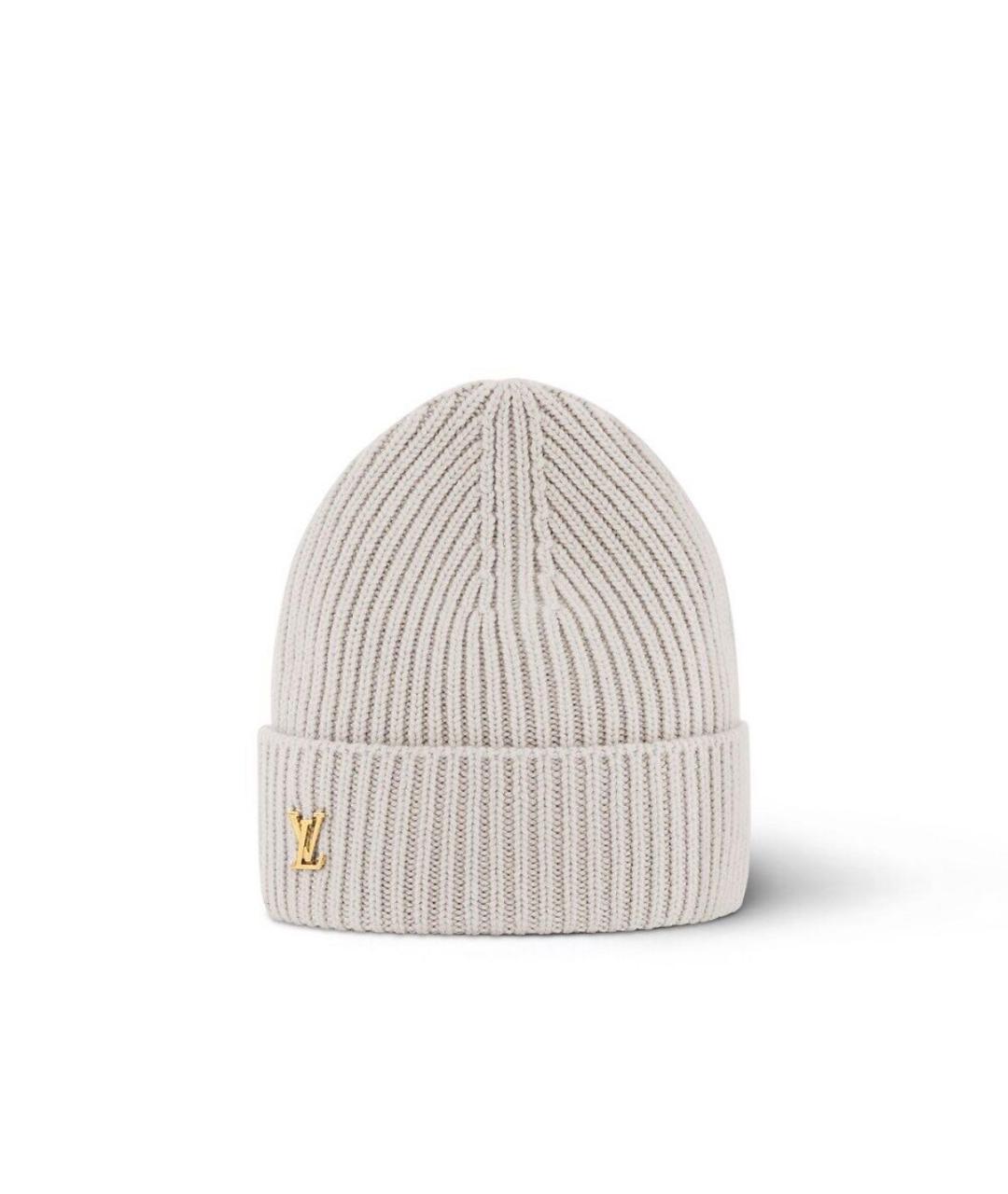 LOUIS VUITTON Серая шерстяная шапка, фото 1