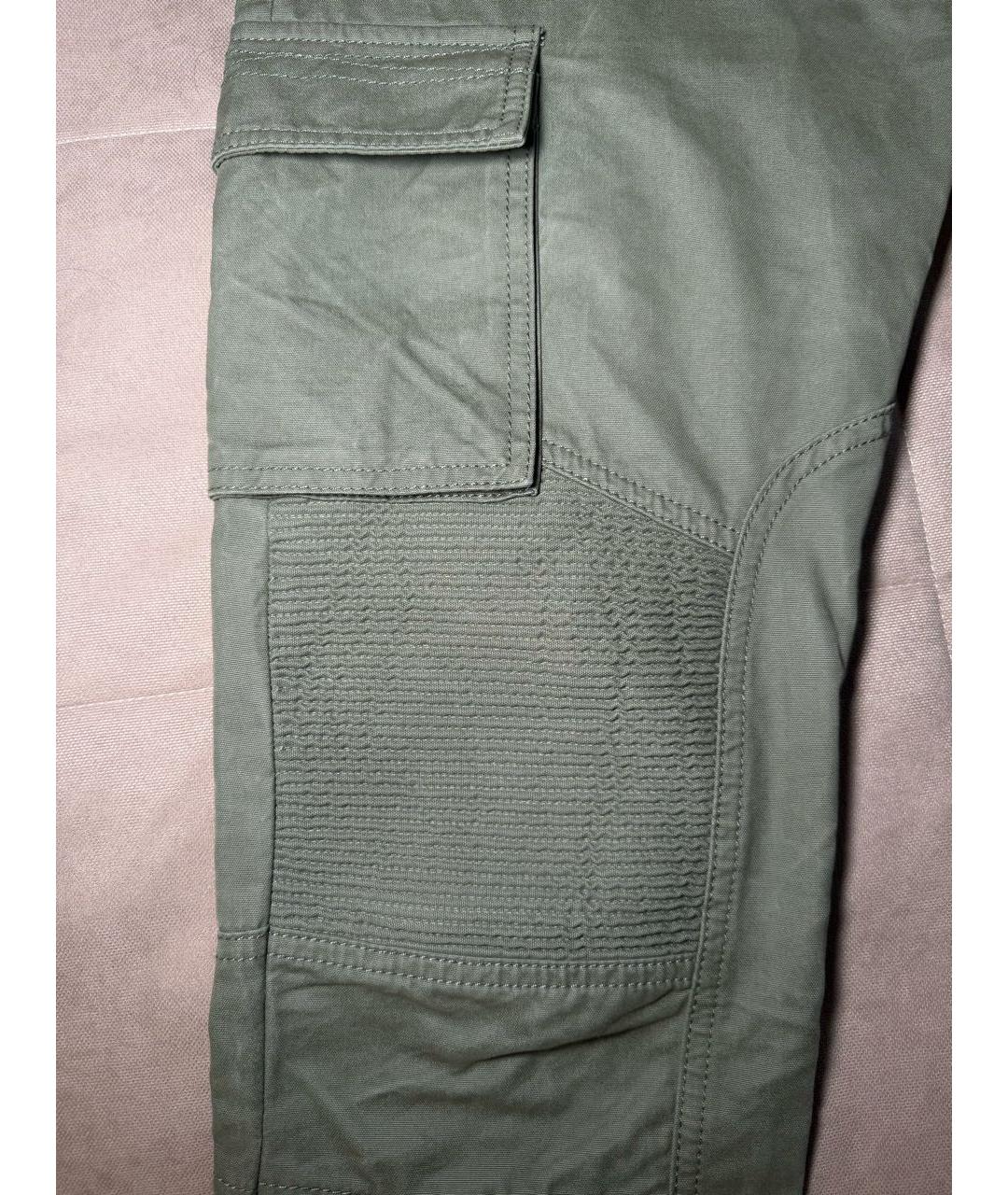 BALMAIN Хаки хлопковые повседневные брюки, фото 7