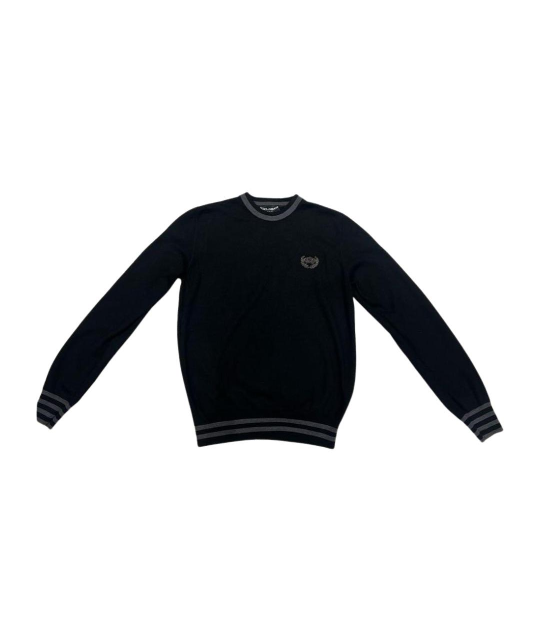 DOLCE&GABBANA Черный шерстяной джемпер / свитер, фото 1