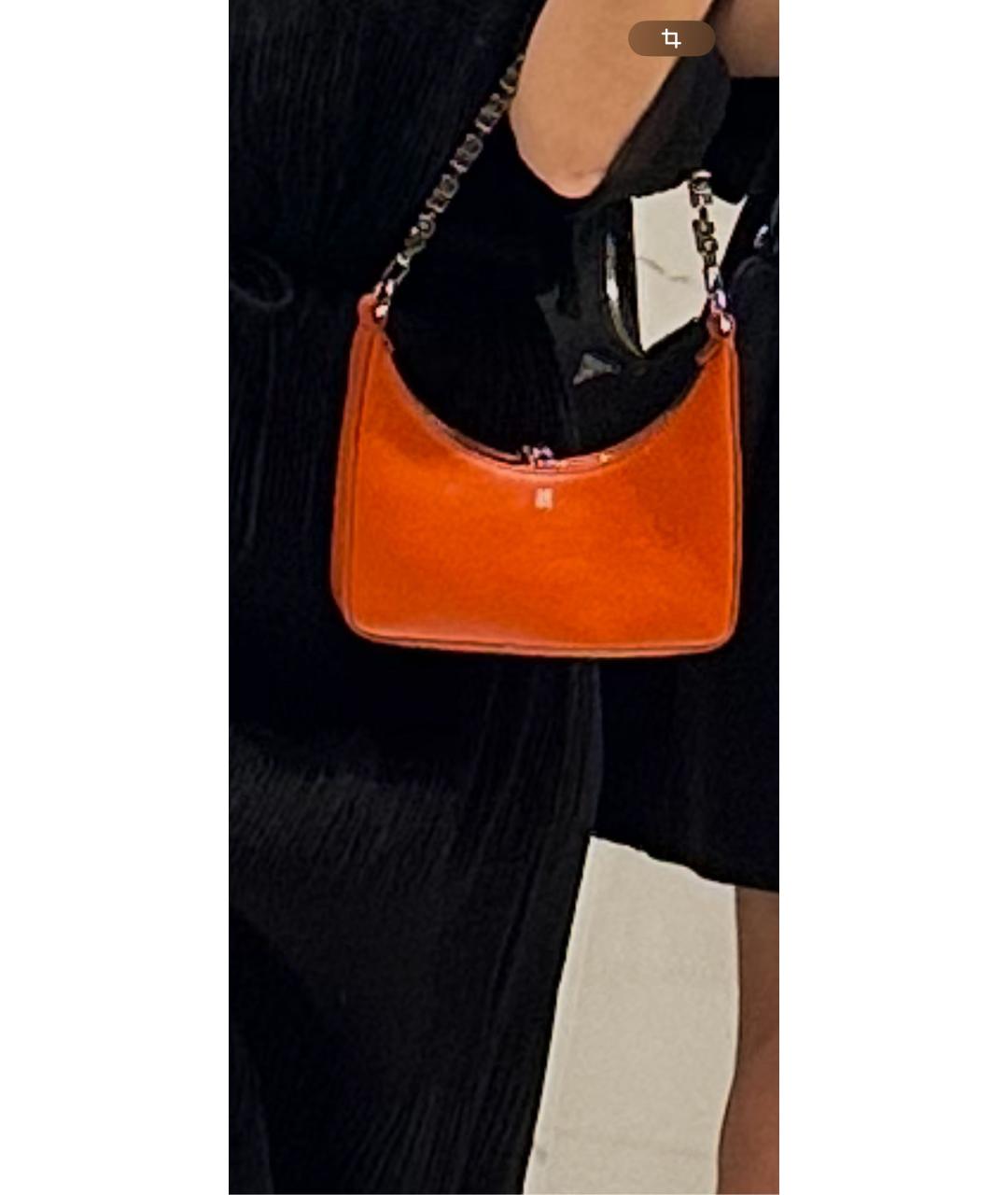 GIVENCHY Оранжевая кожаная сумка с короткими ручками, фото 2