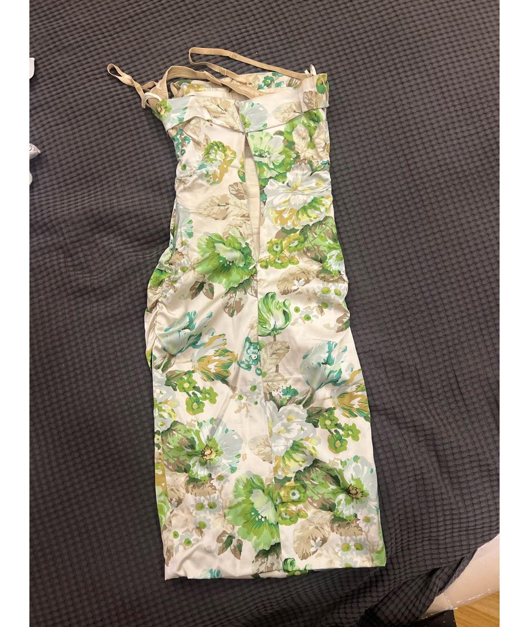 DOLCE&GABBANA Мульти шелковое коктейльное платье, фото 2