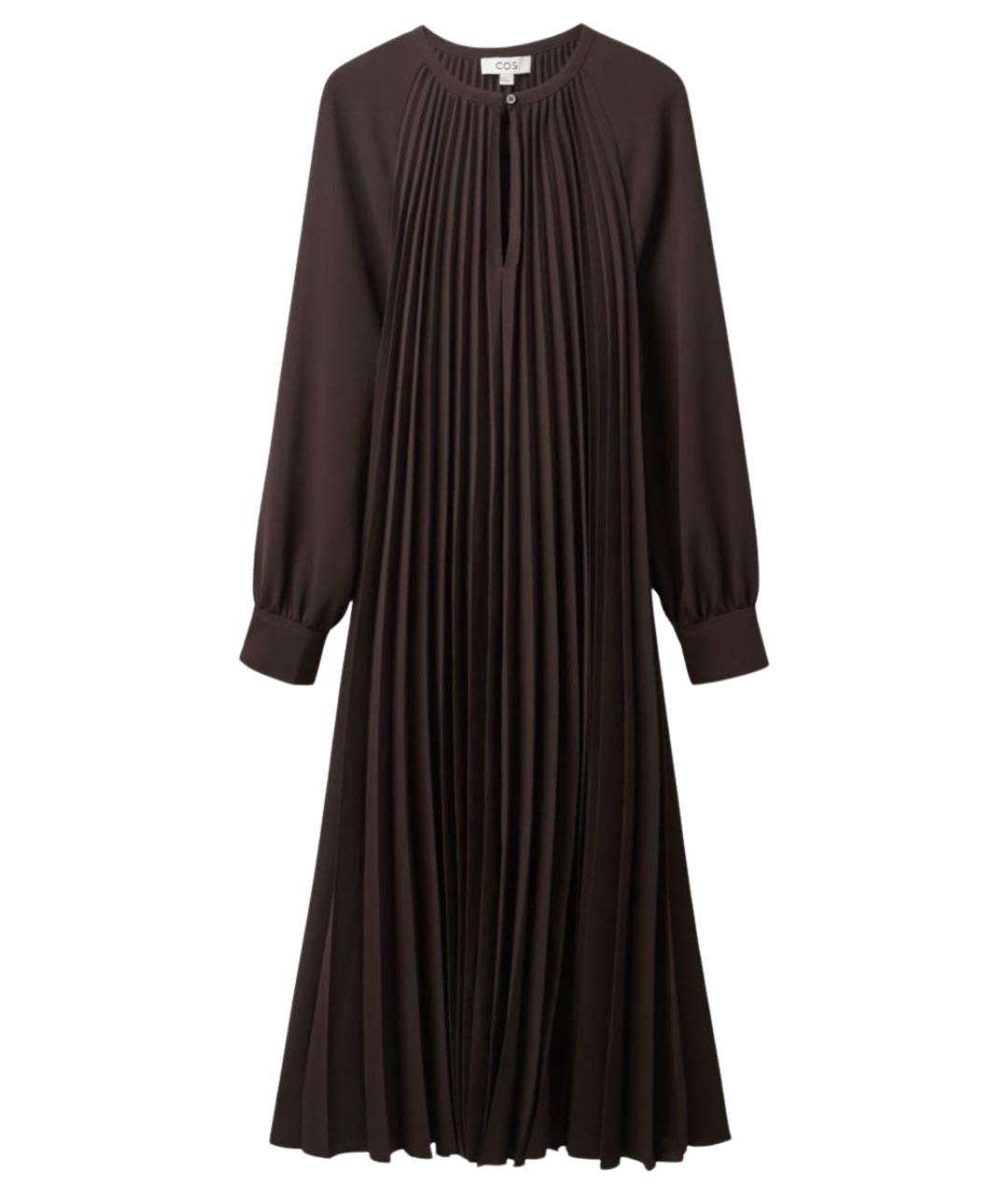 COS Коричневое полиэстеровое повседневное платье, фото 1