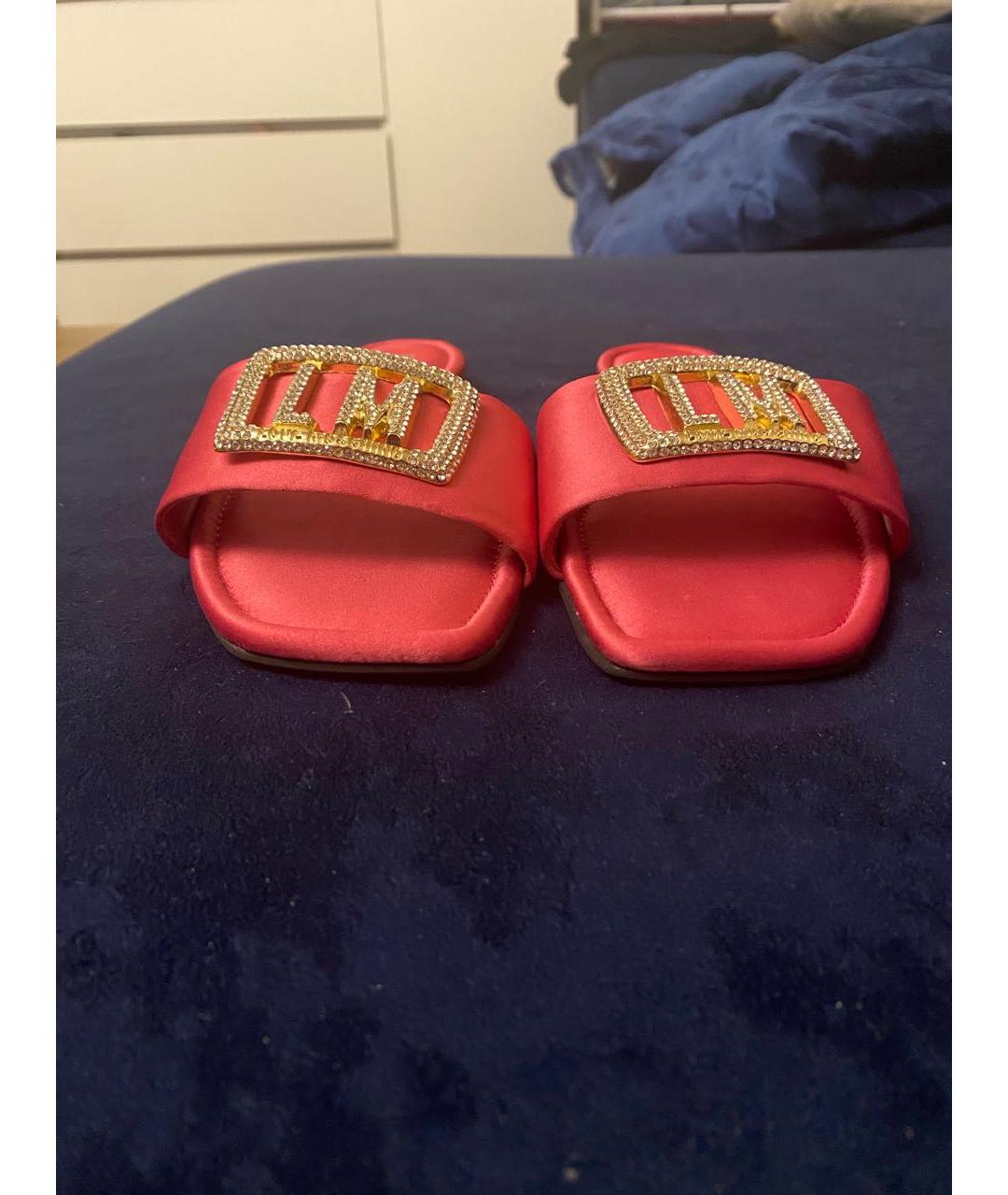 LOVE MOSCHINO Розовые шлепанцы, фото 3