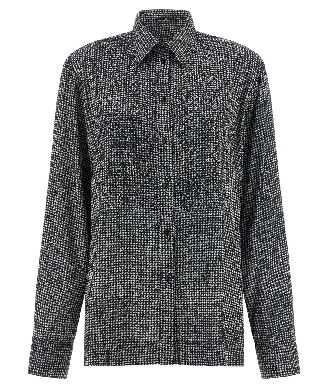 ERMANNO SCERVINO Серебряная вискозная рубашка, фото 1