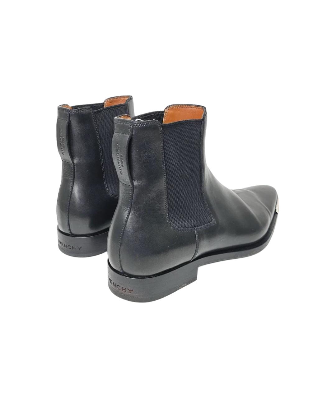 GIVENCHY Черные кожаные высокие ботинки, фото 4