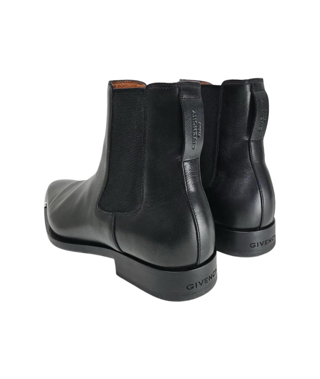 GIVENCHY Черные кожаные высокие ботинки, фото 5