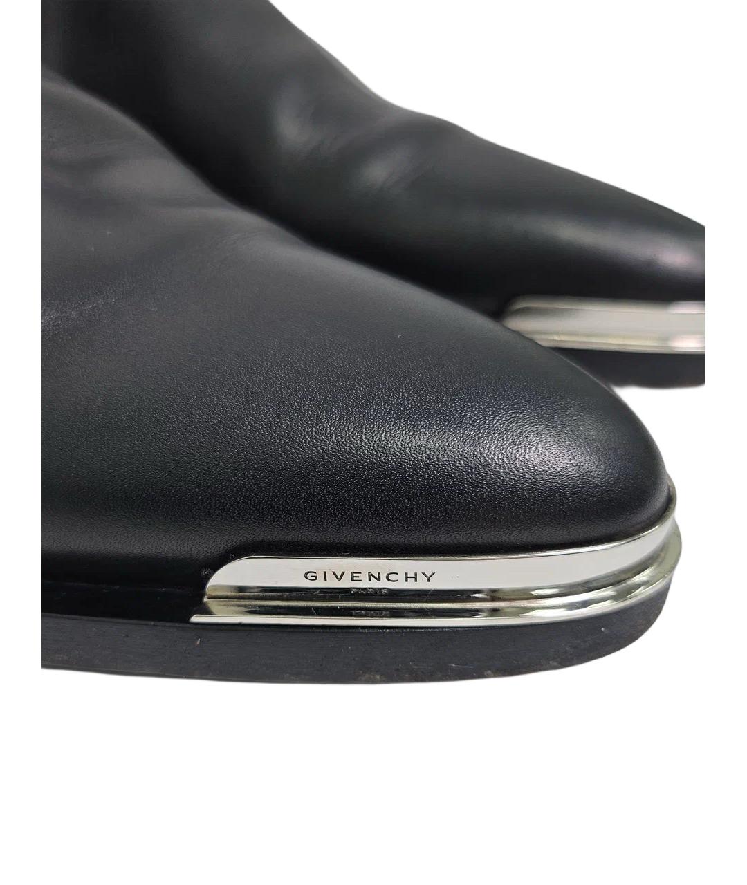 GIVENCHY Черные кожаные высокие ботинки, фото 7